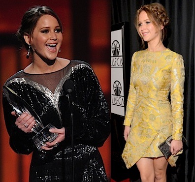 Jennifer Lawrence awards season 2013