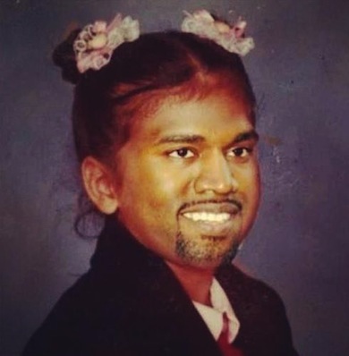 Kim and Kanye's baby meme