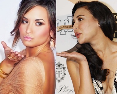 Demi Lovato Naya Rivera kiss